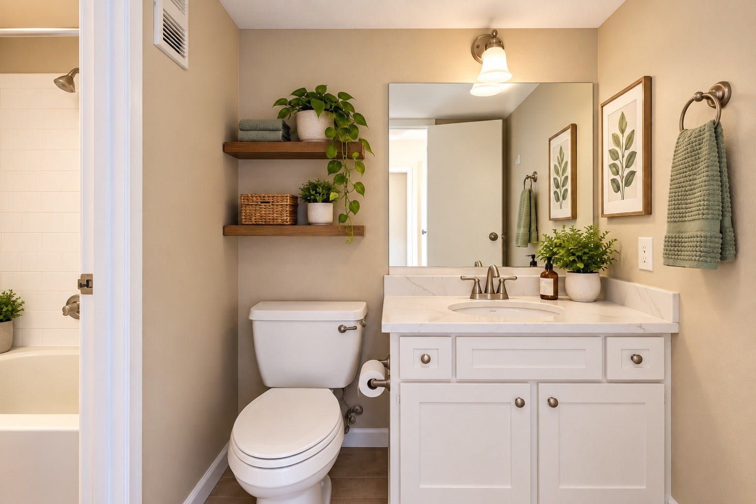 3025 Walnut Bend Lane, #34, Houston, TX 77042 AI example of finished Bathroom
