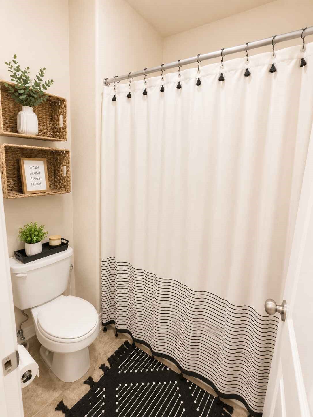 21570 Spear Valley Lane, Porter, TX 77365 Clean and well-maintained secondary bathroom features a full tub/shower combination with a functional layout and neutral finishes
