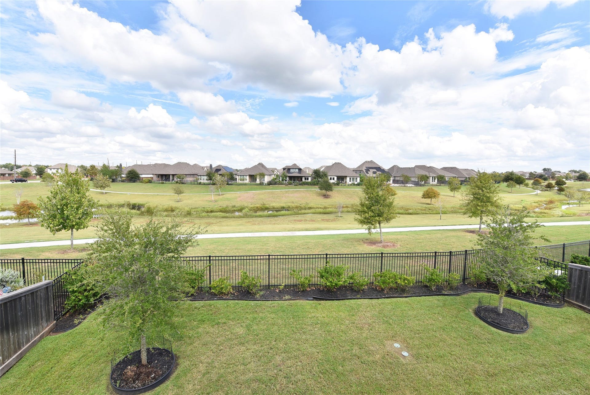 One of the walking trails behind the home.