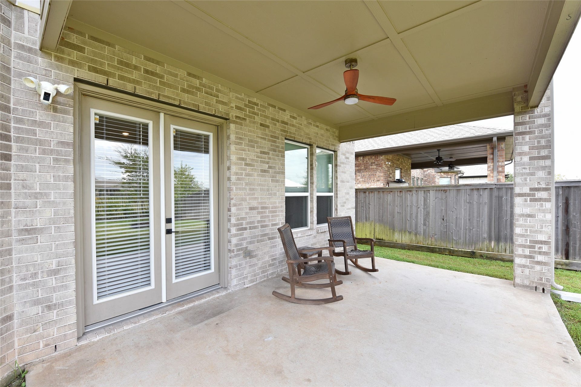 Bring your morning coffee and relax on this fabulous back porch.