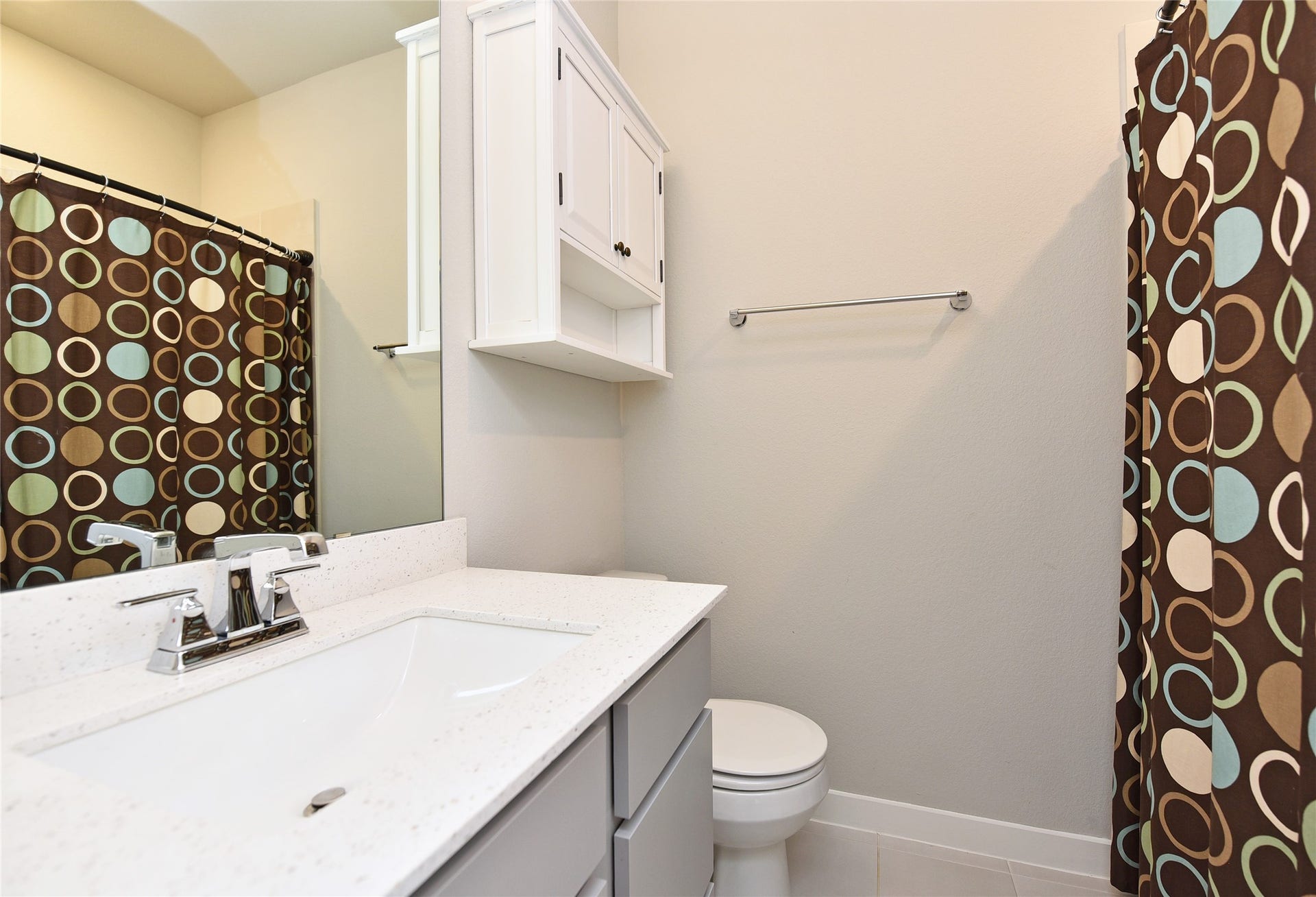 A second guest bath upstairs.  In this home, each bedroom has its own private bath.