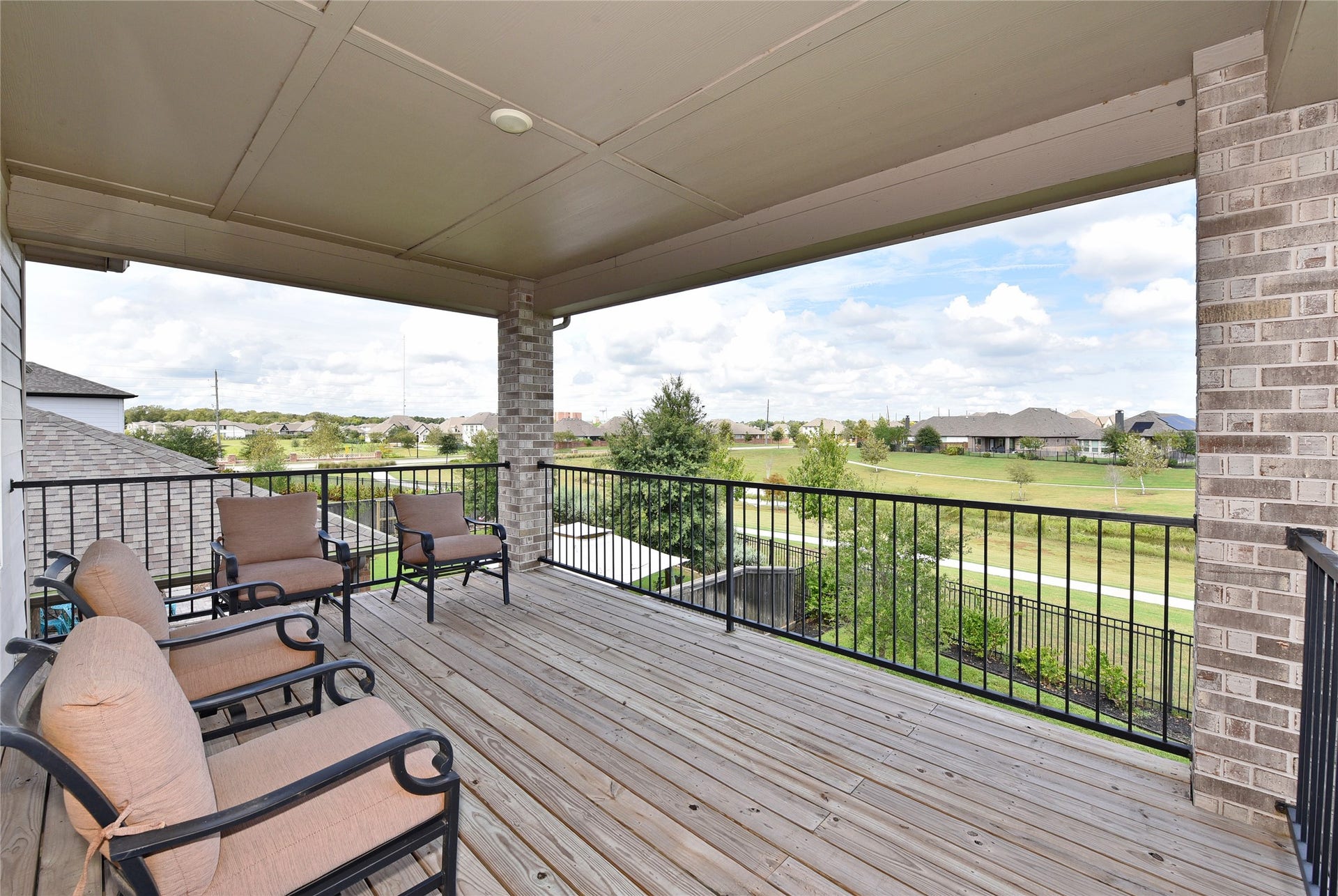You won't believe the magnificent views from the upstairs balcony!