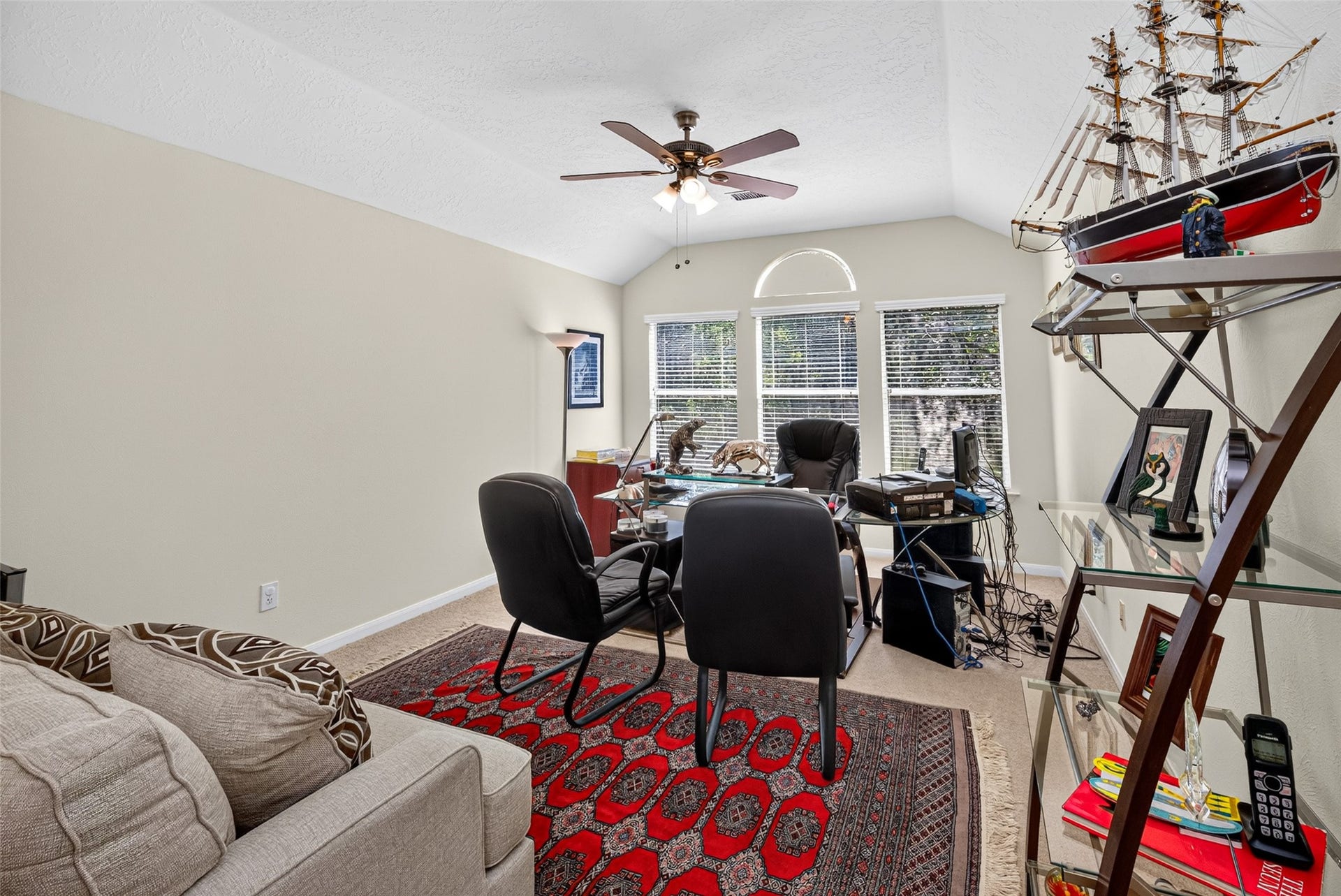 18 Valley Oaks Circle, The Woodlands, TX 77382 This is the primary bedroom that is currently being used as an office.