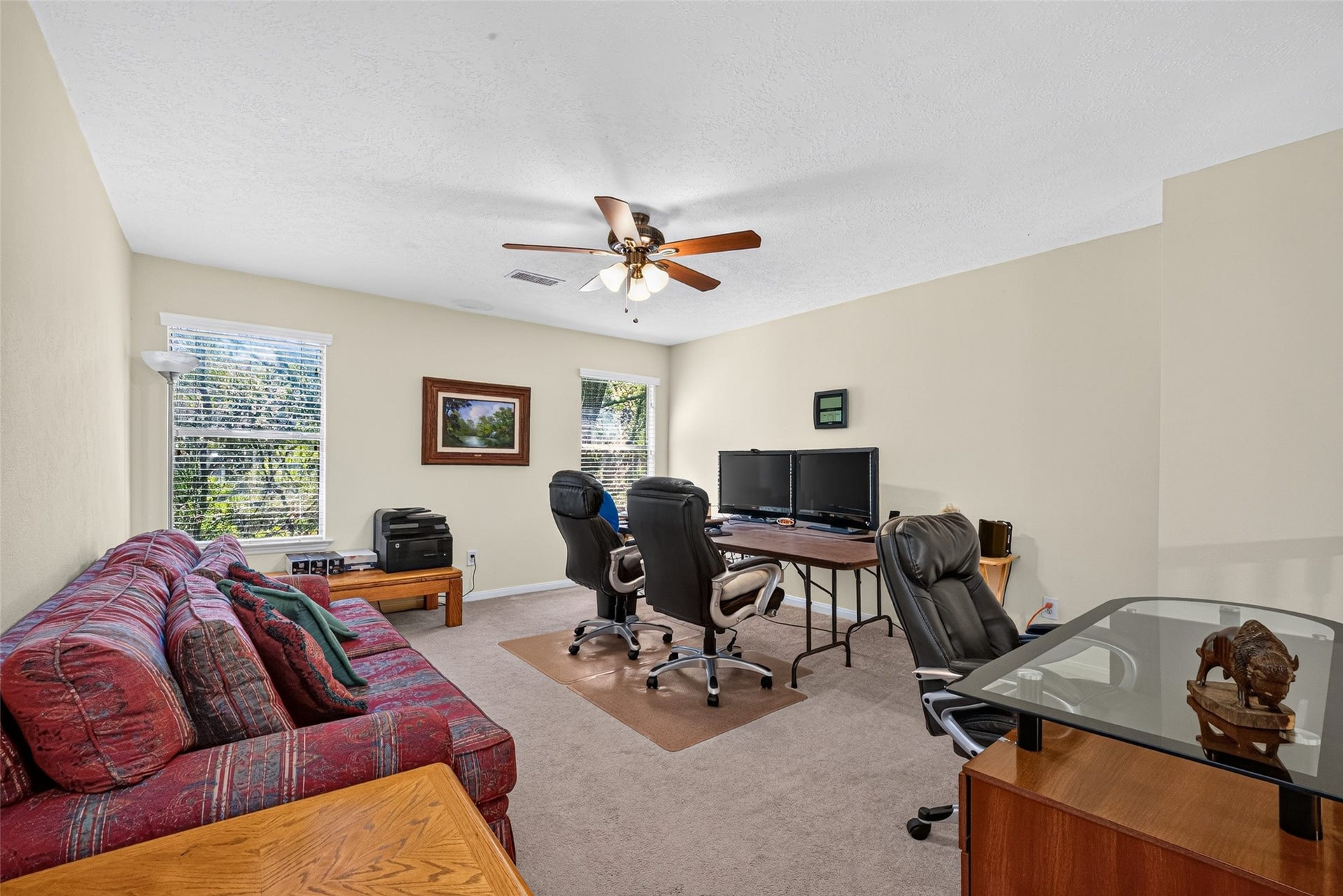 18 Valley Oaks Circle, The Woodlands, TX 77382 Game room is being used for work purposes
