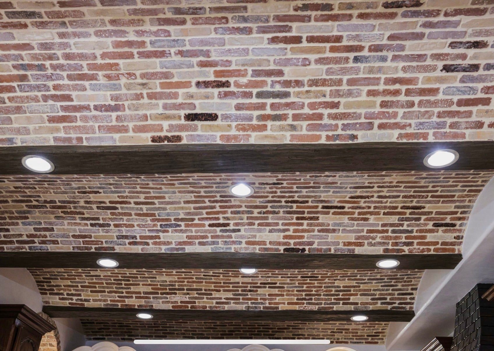 Exquisite brick ceiling!
