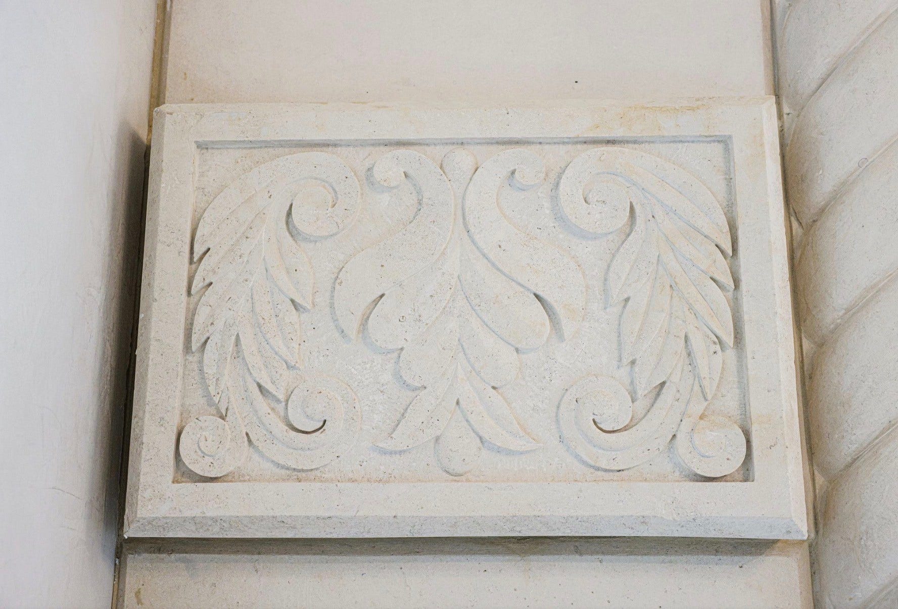 Old-world beauty with refined cast stone detailing