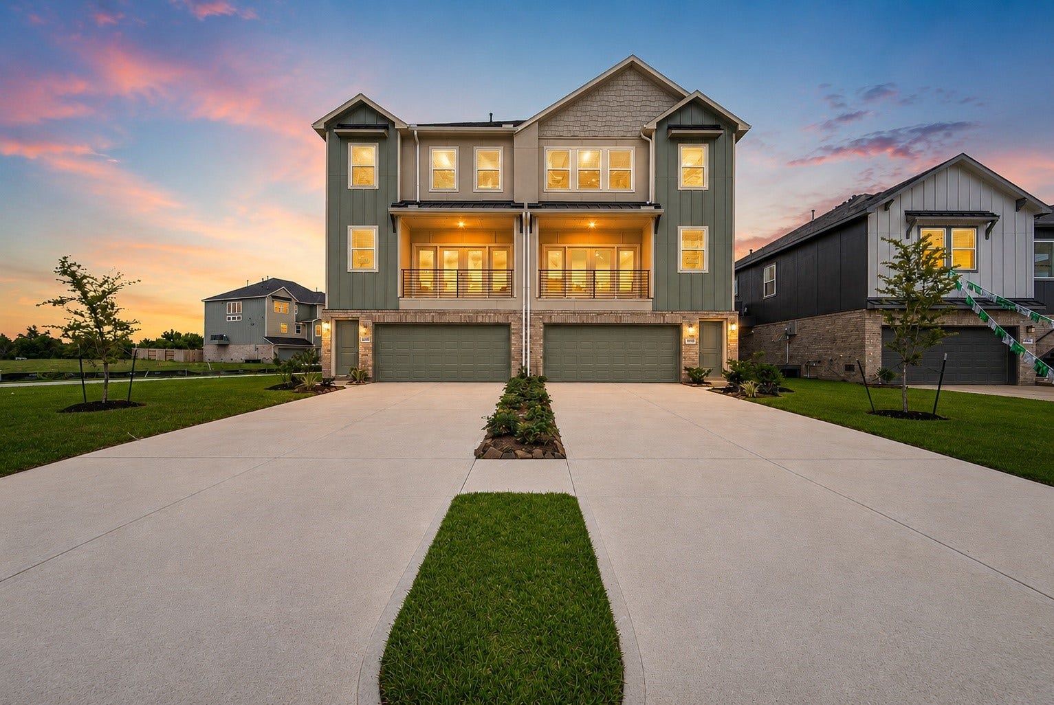 20646 Dynamic Court, Humble, TX 77338 Welcome to Townsen Landing, where modern design meets everyday convenience. This stylish 3-story townhome features 4 bedrooms, 3 full baths, and a 2+ car garage on an oversized cul-de-sac lot. The second-floor living space steals the show with an open-concept layout that seamlessly connects the family room, dining area, and entertainer's kitchen, perfect for hosting friends, weekend brunches, or cozy nights in.