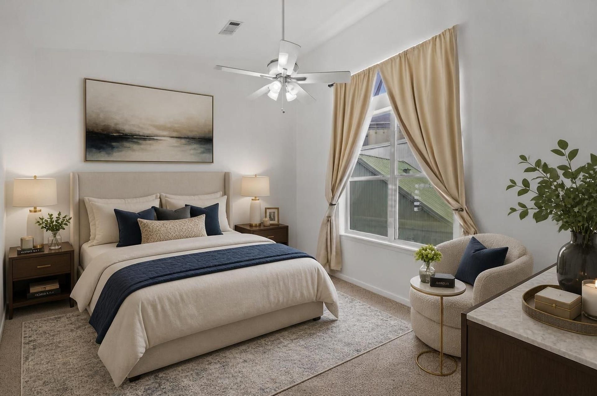 6128 Grand Boulevard, Houston, TX 77021 Bedroom. Virtually staged.