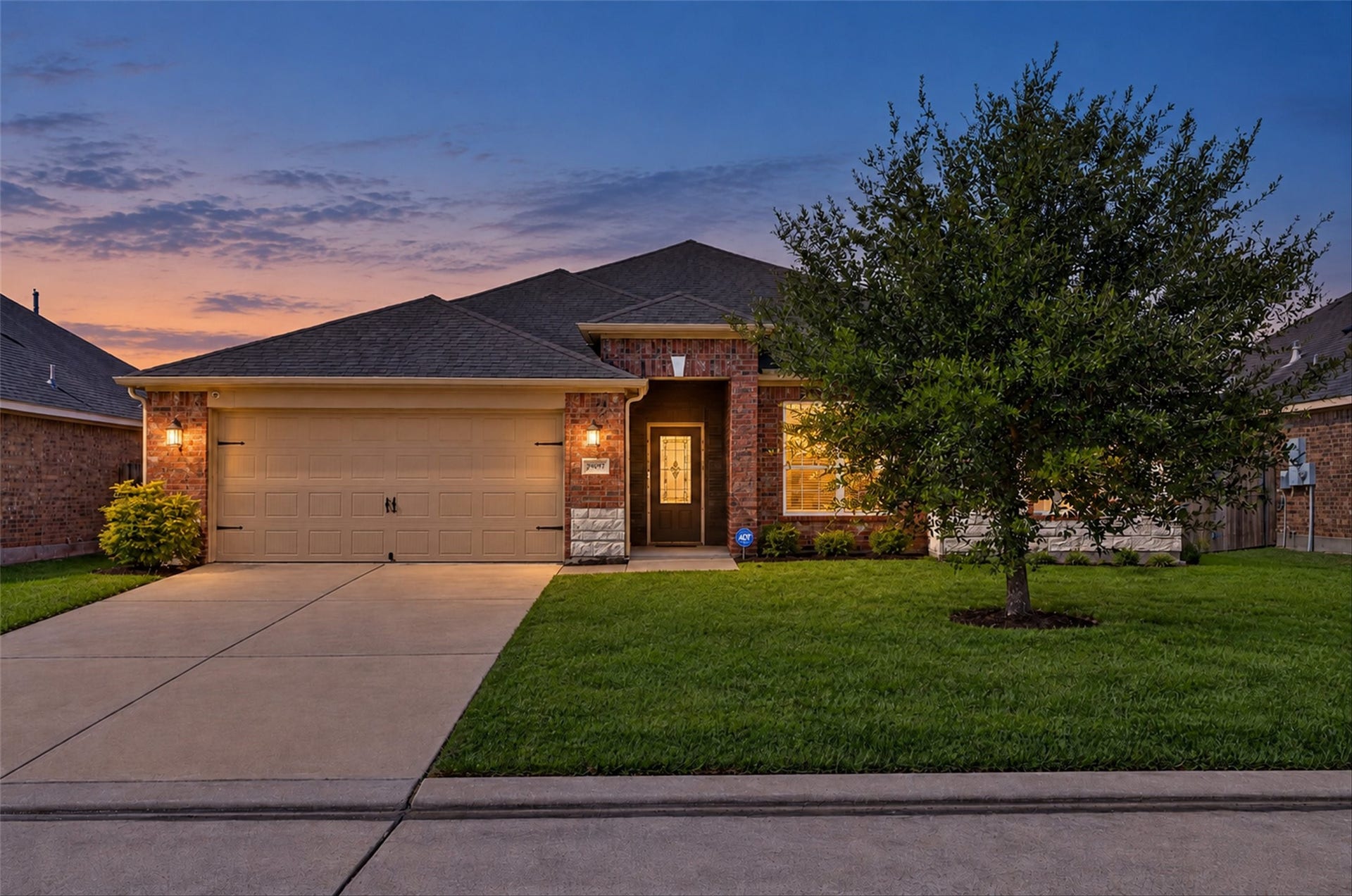 22907 Gentle Shadow Drive, Hockley, TX 77447 The home's brick exterior and established landscaping add character, while the single-story design keeps everyday living on one level.