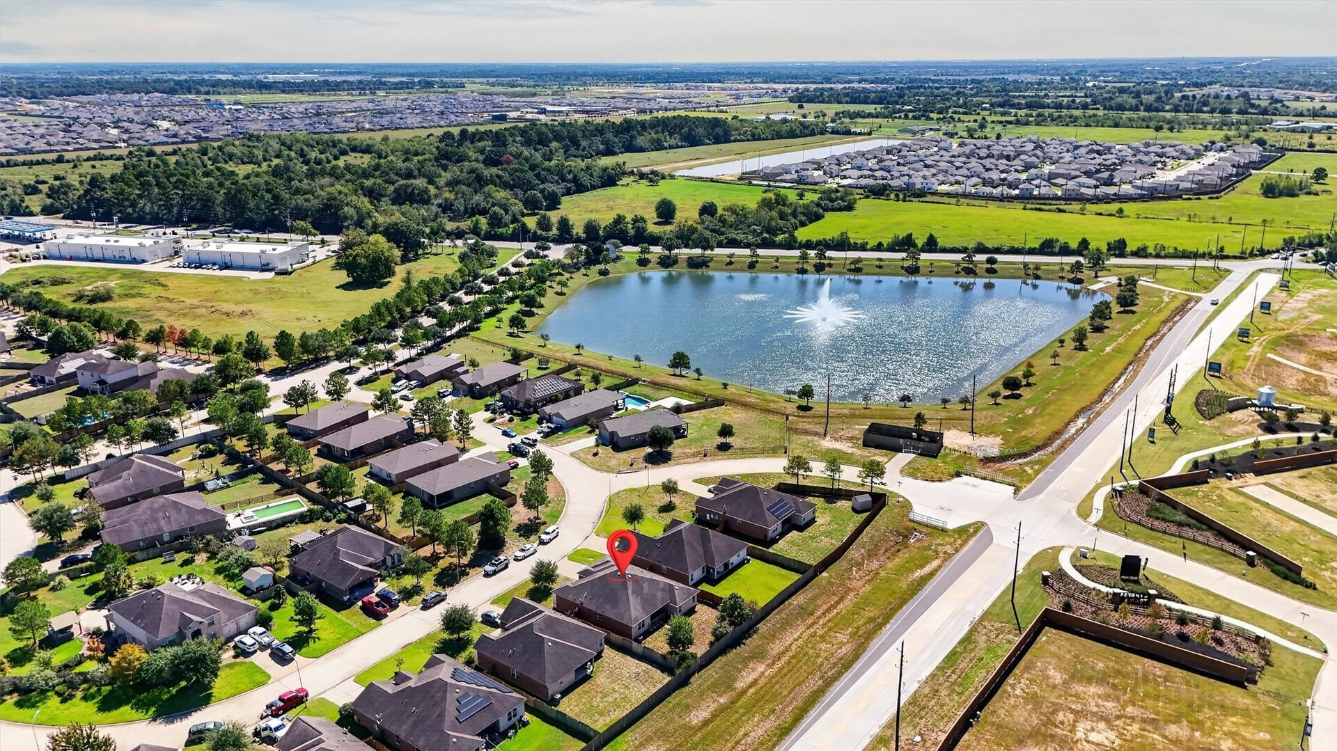 22907 Gentle Shadow Drive, Hockley, TX 77447 A backyard worth coming home to! This inviting single-story brick home pairs classic appeal with outdoor space that opens up possibilities for relaxing, entertaining, and enjoying time outside.