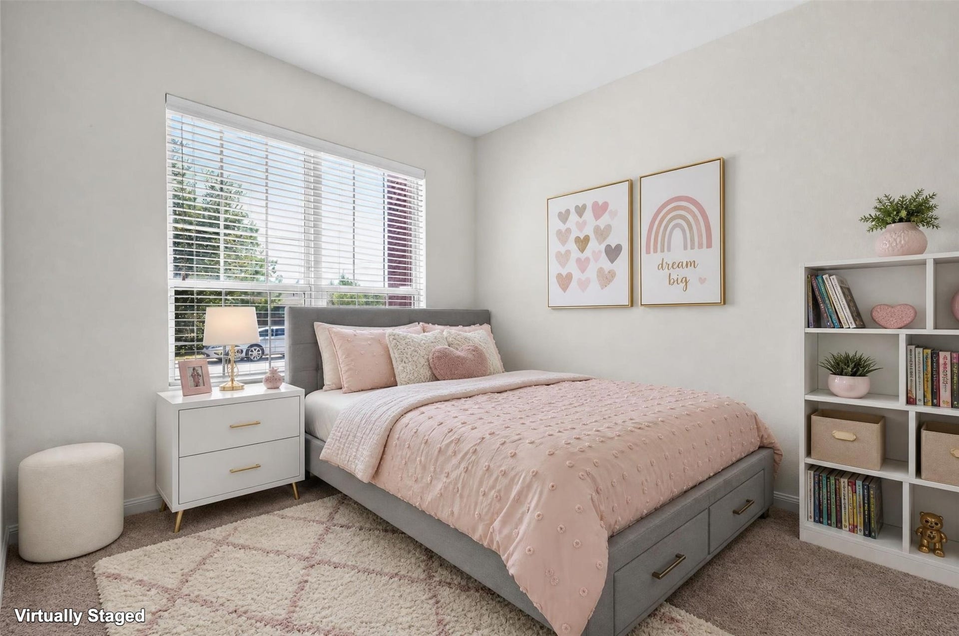 22907 Gentle Shadow Drive, Hockley, TX 77447 Bright and welcoming, the third bedroom features a large window that fills the space with natural light. Neutral walls and soft carpeting offer a comfortable foundation for your personal style, from colorful accents to a calming guest retreat.