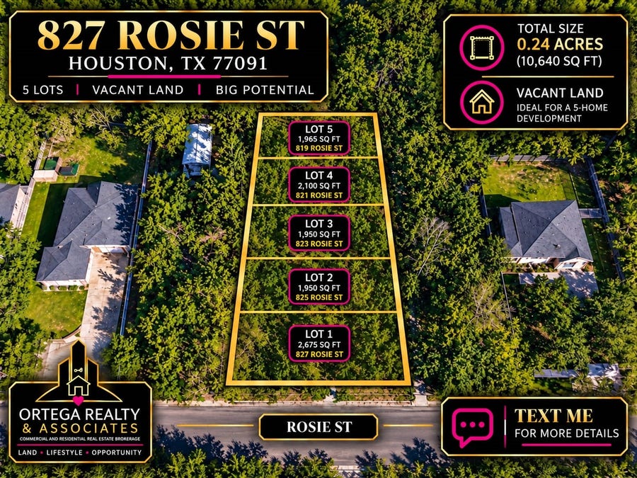 Property photo for 821 Rosie Street, Houston, TX