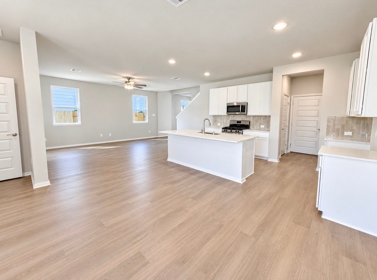 kitchen and dining room