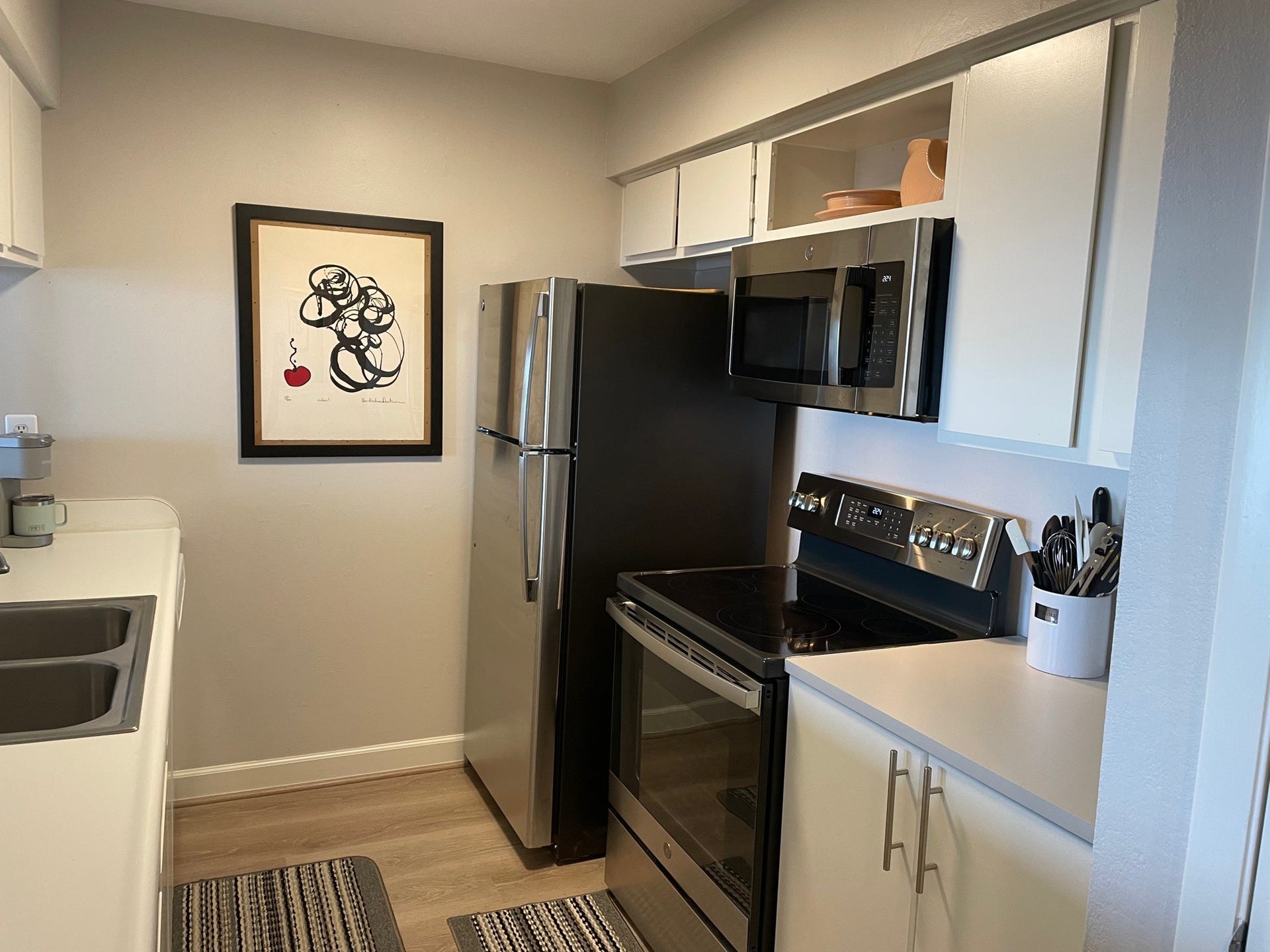 12600 Melville Drive, #203A, Montgomery, TX 77356 New paint on cabinets inside and out.