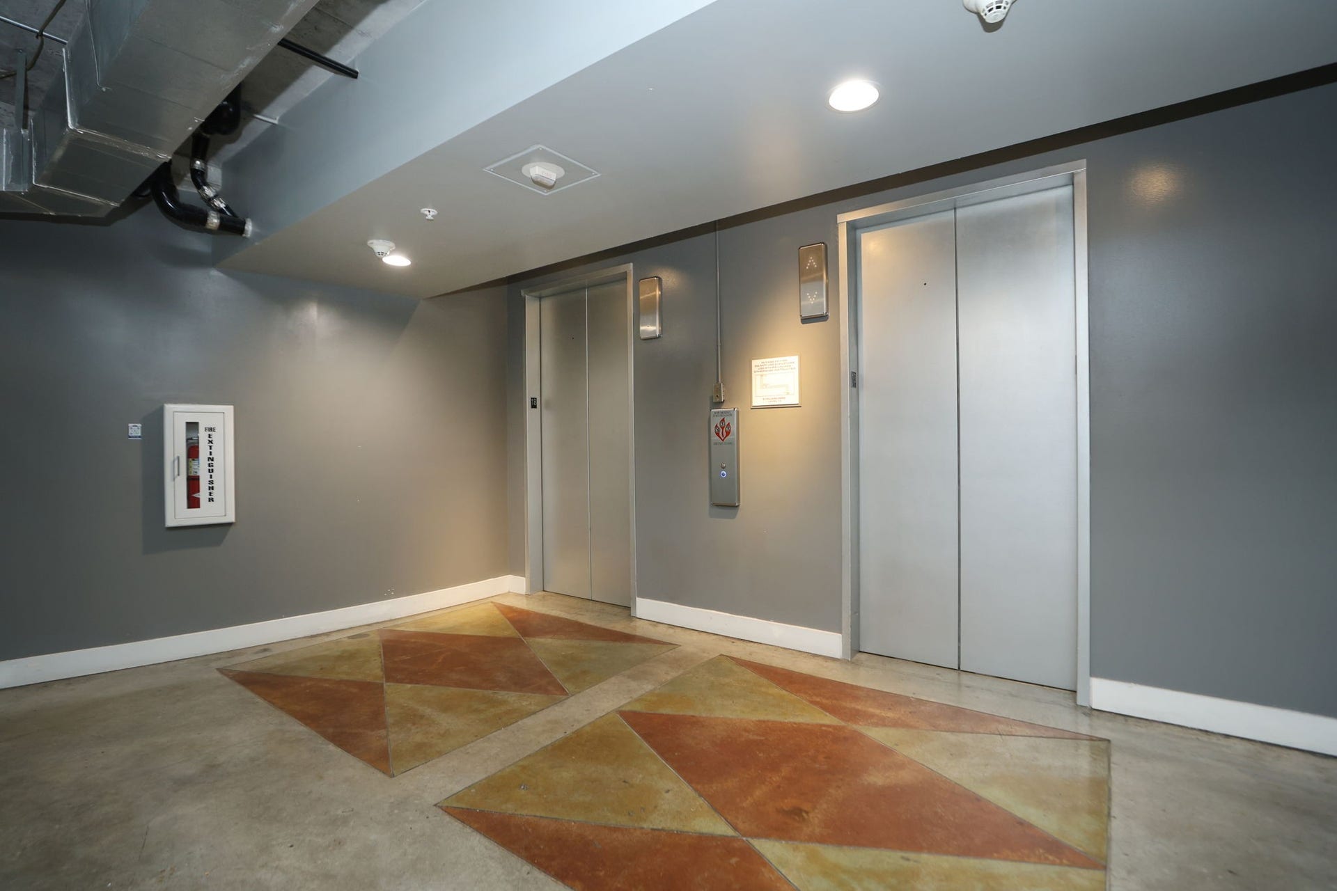 This loft is located on the 13th floor with convenient location to the elevators.