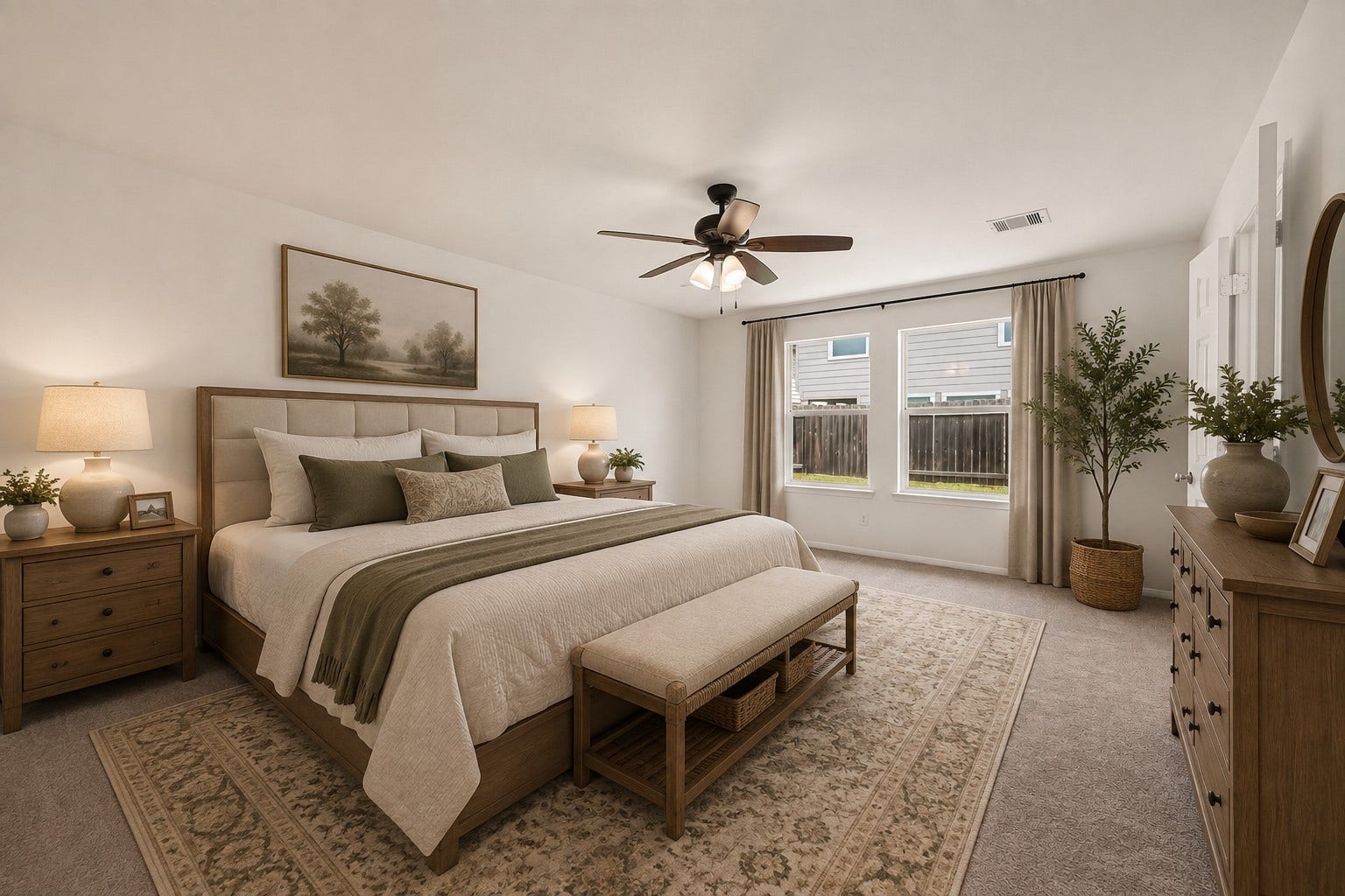 4714 Lake Rim Drive, Alvin, TX 77511 Primary Bedroom - digitally staged