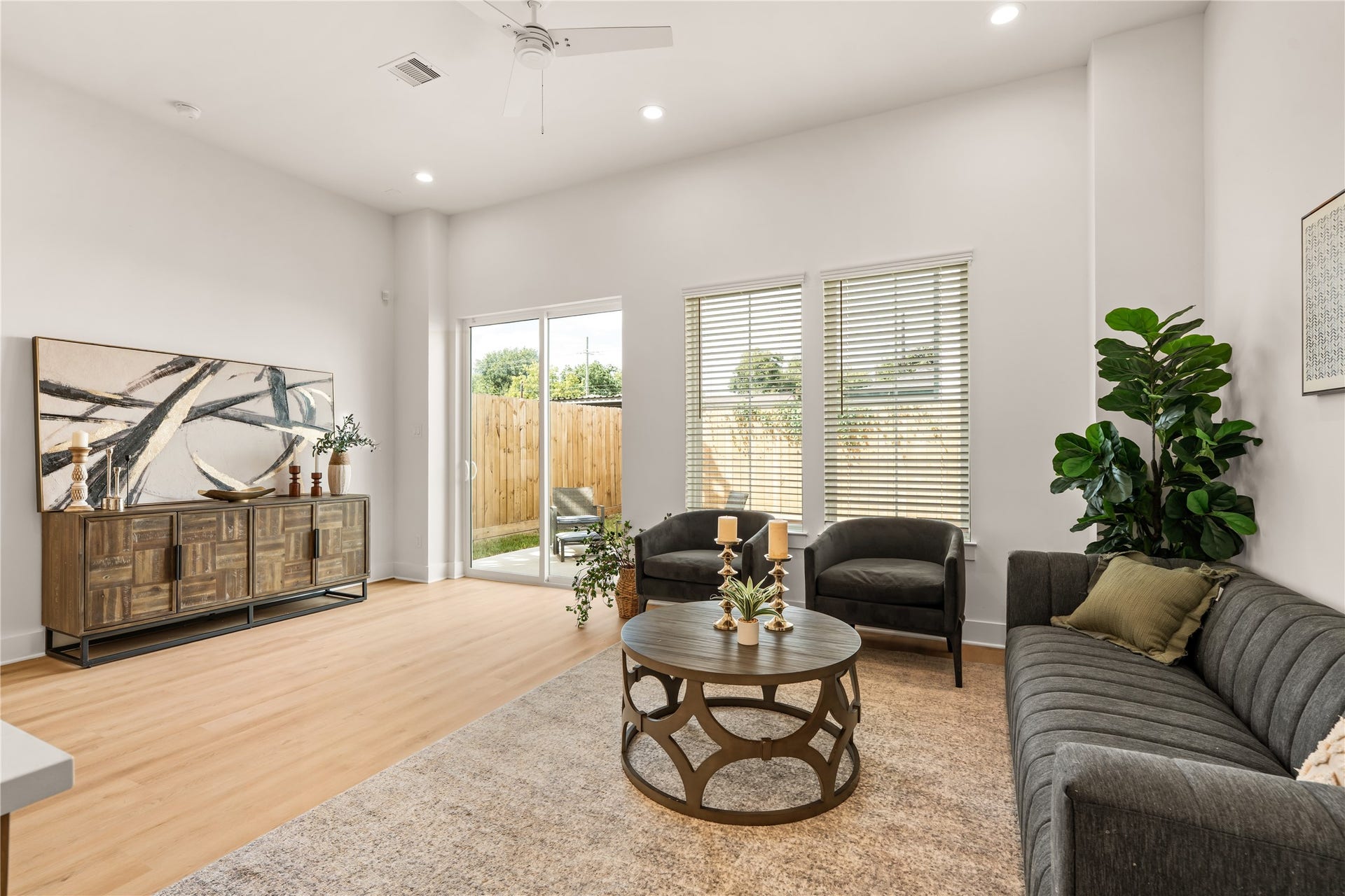 Continuous main living area designed for easy day-to-day comfort and entertaining guests.
