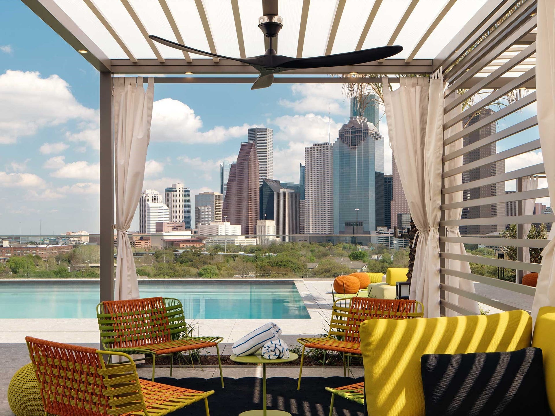 1711 Allen Parkway, #2102, Houston, TX 77019 Thompson hotel pool side service.