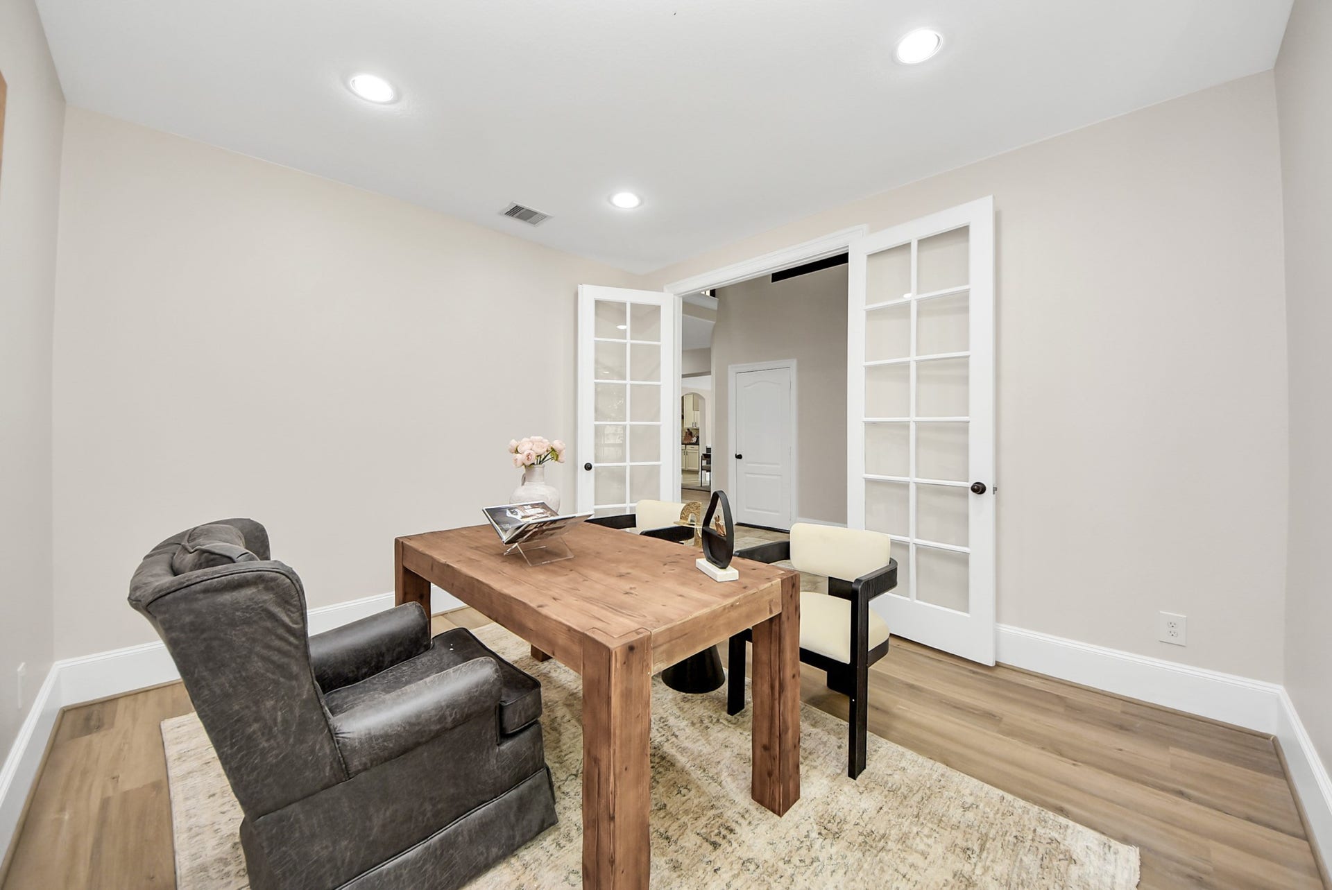 9815 Patricia Haven Lane, Humble, TX 77396 home office with french doors