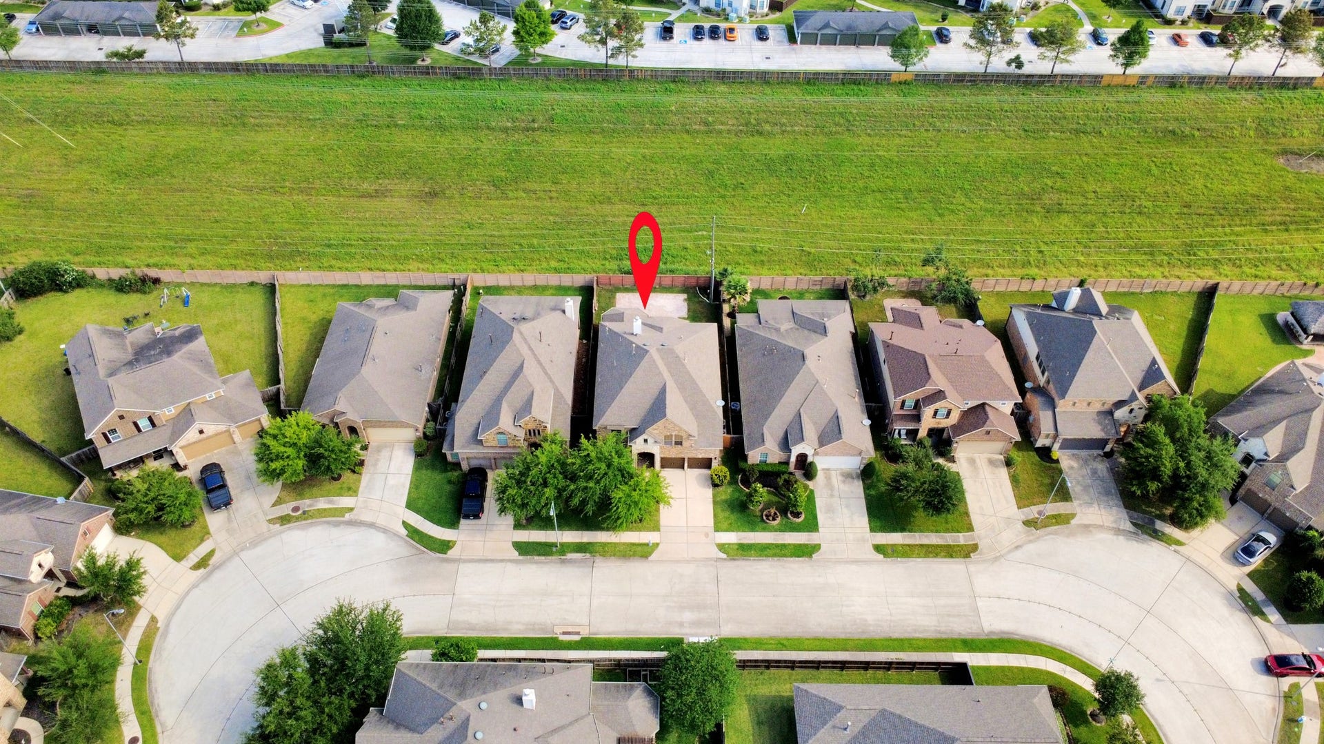 9815 Patricia Haven Lane, Humble, TX 77396 backs up to a greenbelt