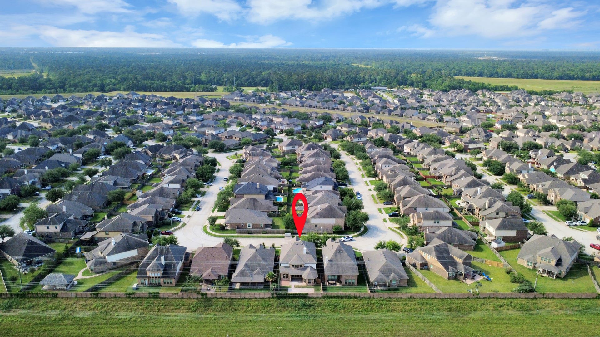 9815 Patricia Haven Lane, Humble, TX 77396 no back neighbors