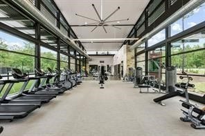 230 Elianne Lace Court, Conroe, TX 77318 Located within the clubhouse, the state-of-the-art
gym is equipped with the latest cardio and
strength-training machines, allowing for a full
workout without leaving the neighborhood.