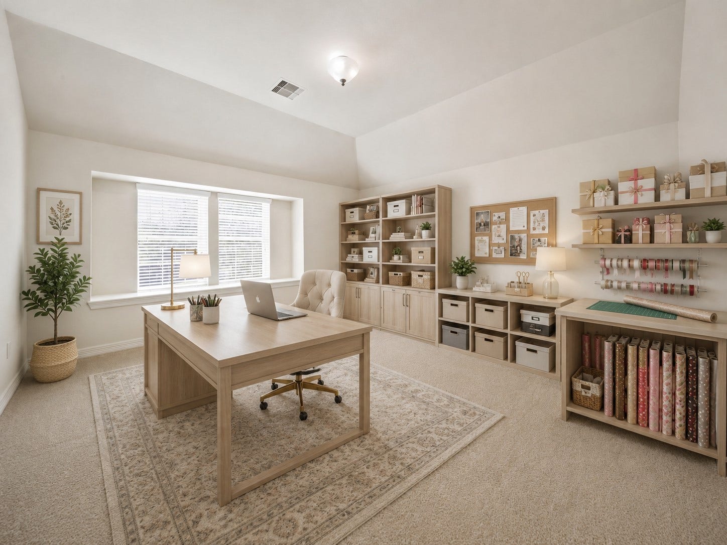 26306 Eden Point Court, Katy, TX 77494 Versatile extra room with a vaulted ceiling, large window, and ample space for a home office, hobby room, or additional living area.