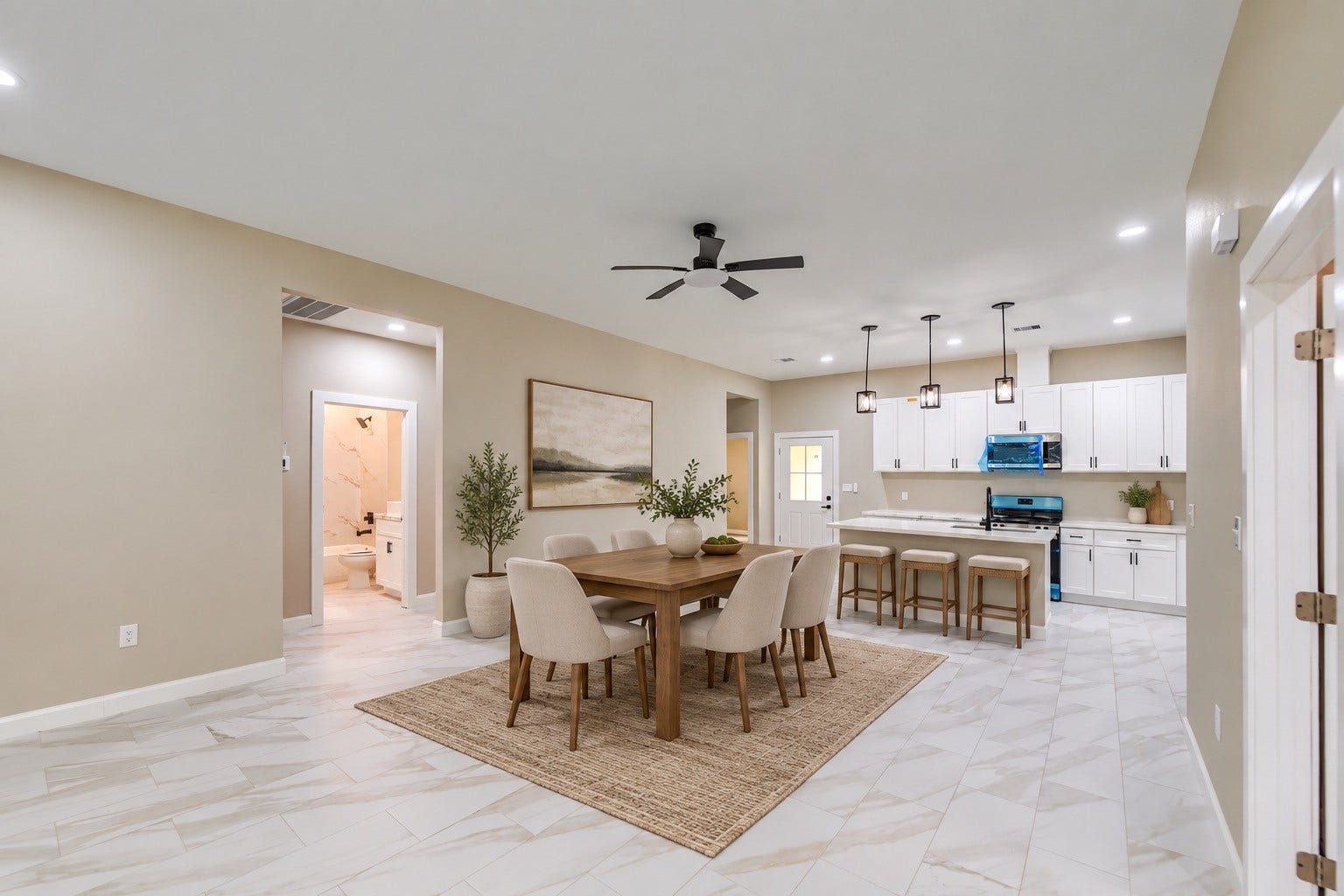 9806 Southwick Drive, Humble, TX 77338 Virtually staged dining
