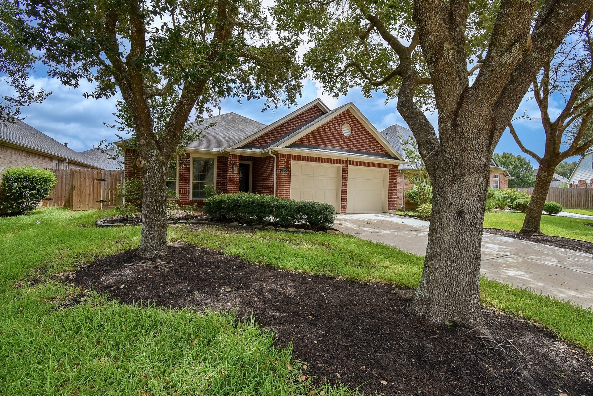 Fall in love from the curb! Surrounded by mature shade trees and attractive landscaping, this charming one-story home offers timeless curb appeal and a warm, welcoming presence in the sought-after Firethorne master-planned community.