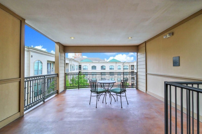 2299 Lone Star Drive, #406, Sugar Land, TX 77479 Extended balcony W/Courtyard and pool views is adacent to unit 406,