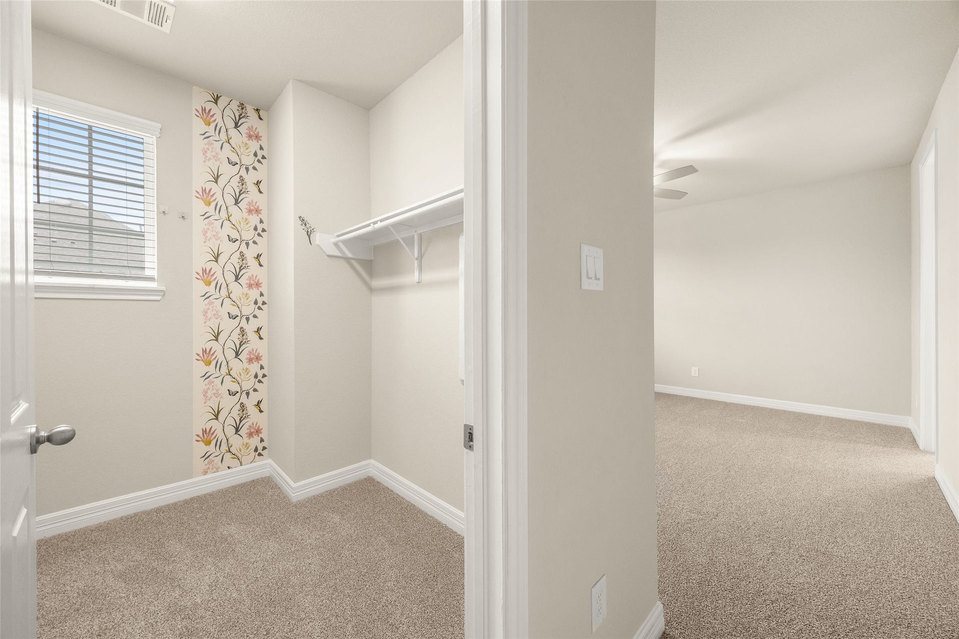 18223 Crystal Knoll Drive, Cypress, TX 77433 Oversized primary closet is adjacent to an additional closet perfect for shoe storage.