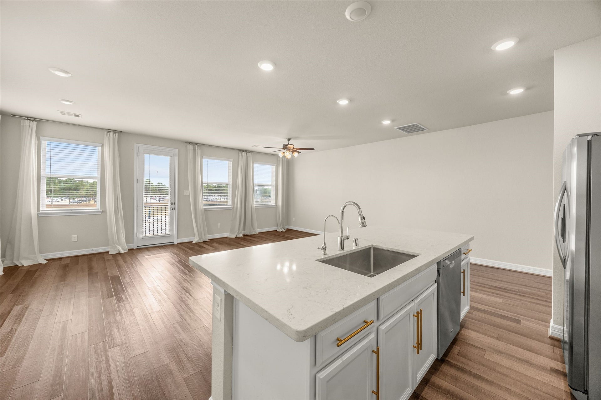 18223 Crystal Knoll Drive, Cypress, TX 77433 Counter space is plentiful for meal prep, serving, or setting out appetizers when friends come over.