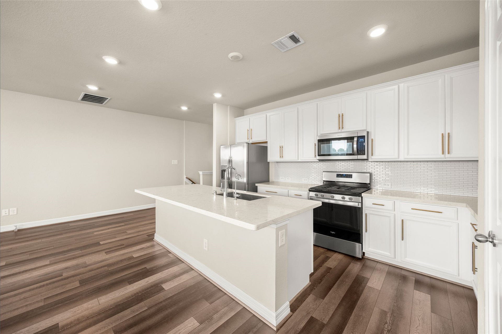 18223 Crystal Knoll Drive, Cypress, TX 77433 - The open arrangement makes the kitchen feel like part of the home rather than a room tucked away from everything else.