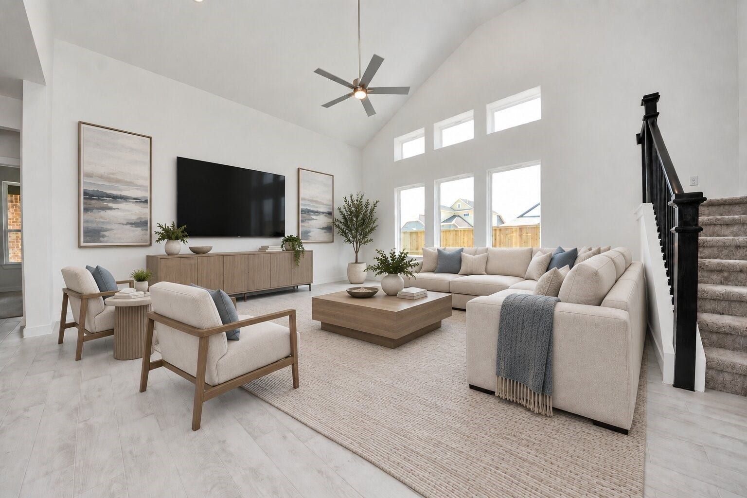 3064 Spoolwood Trail, Magnolia, TX 77355 Virtually Staged - Living Room.