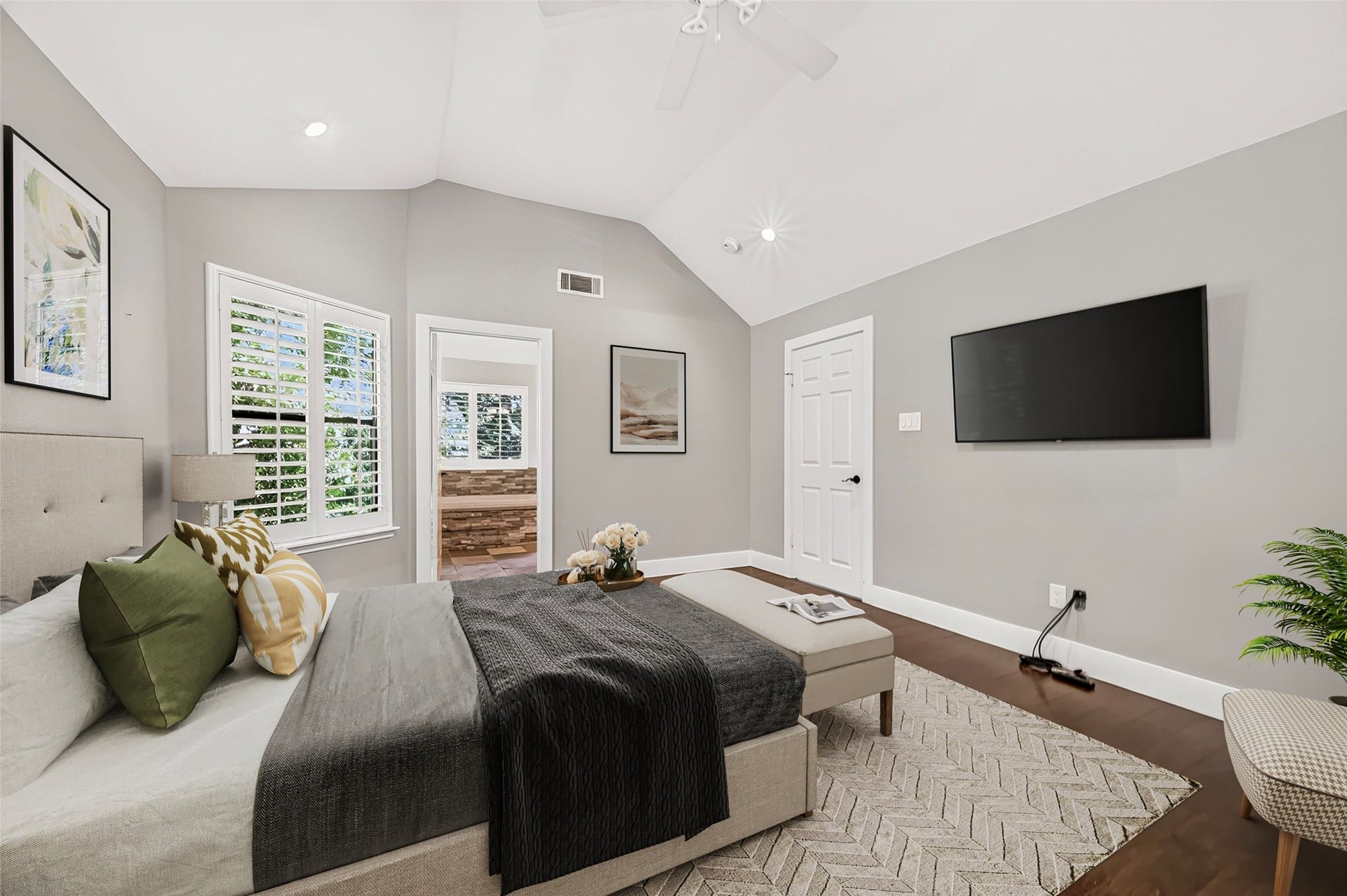 3 Hidden Deer Corner Court, The Woodlands, TX 77381 Primary Bedroom Virtually staged