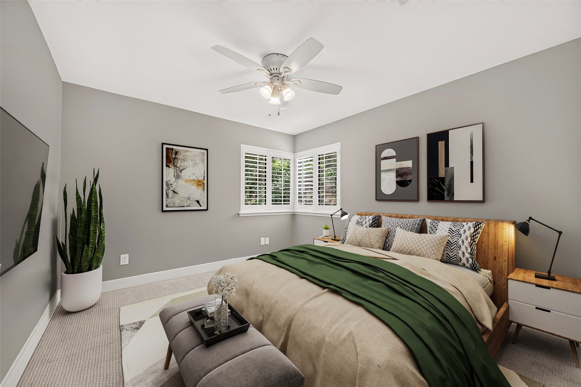 3 Hidden Deer Corner Court, The Woodlands, TX 77381 3rd Bedroom
Virtually staged