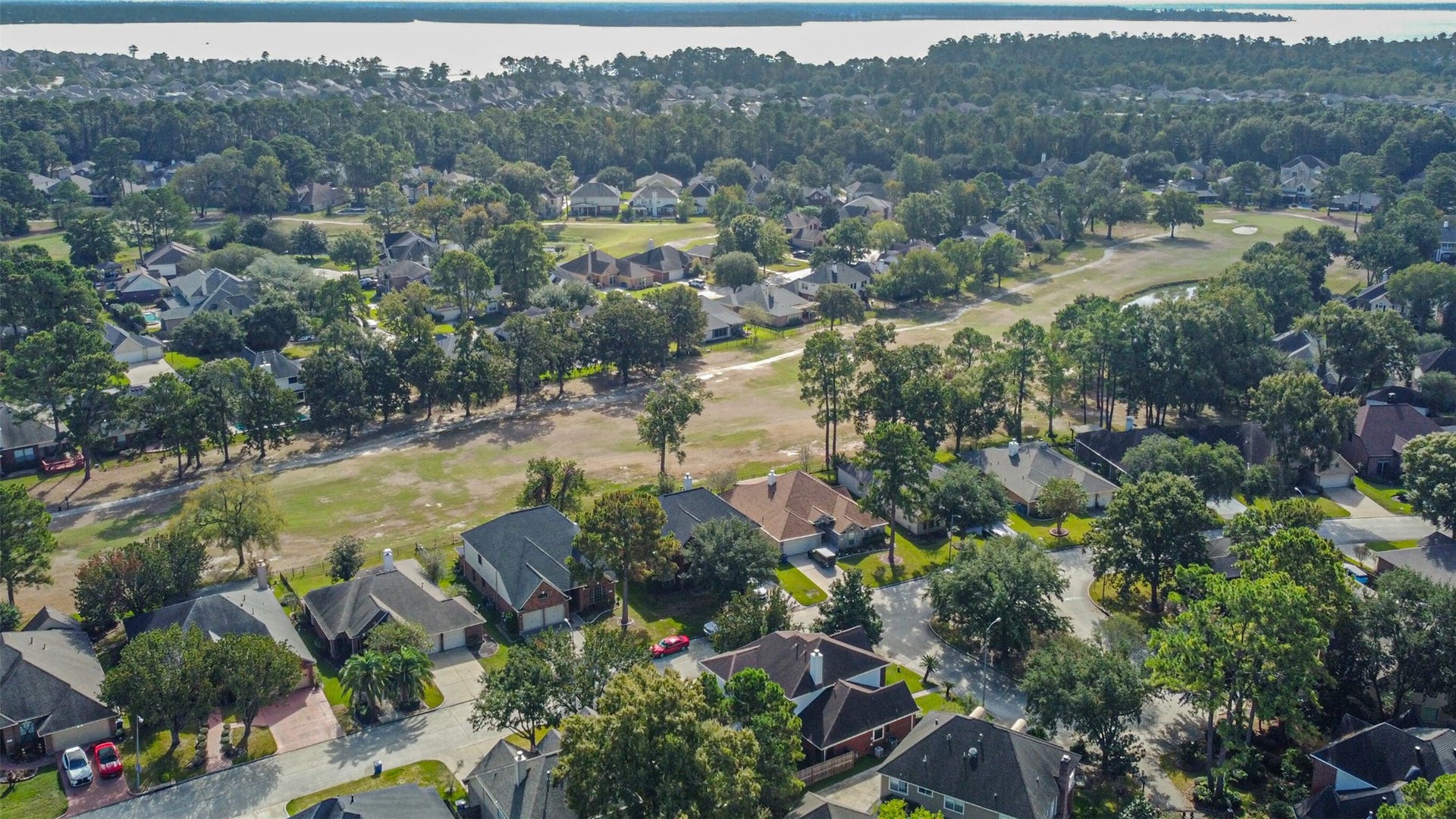 18402 Spinner Court Drive, Humble, TX 77346 View of the community private golf coarse.