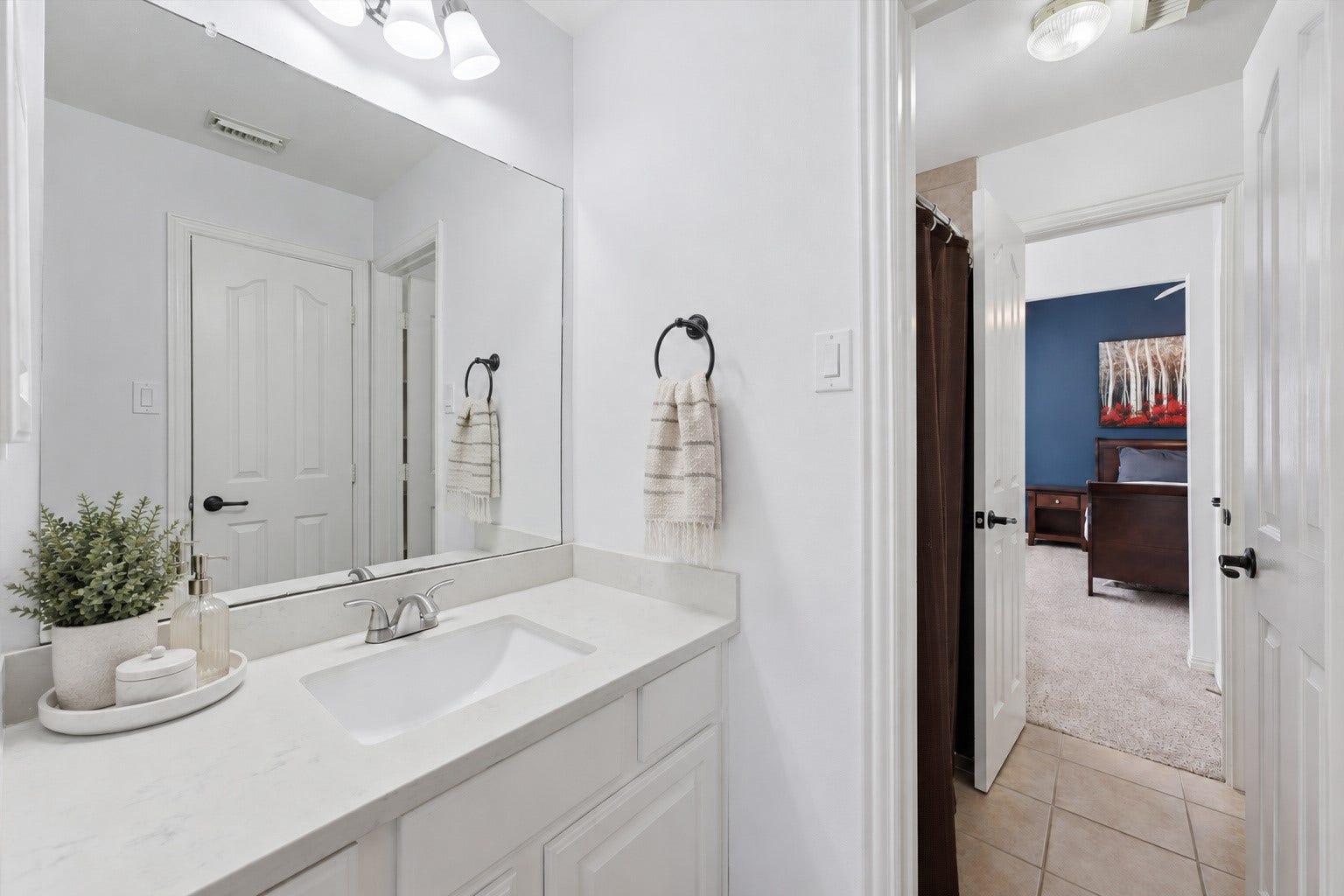 Jack and Jill #1 in between upstairs bedrooms