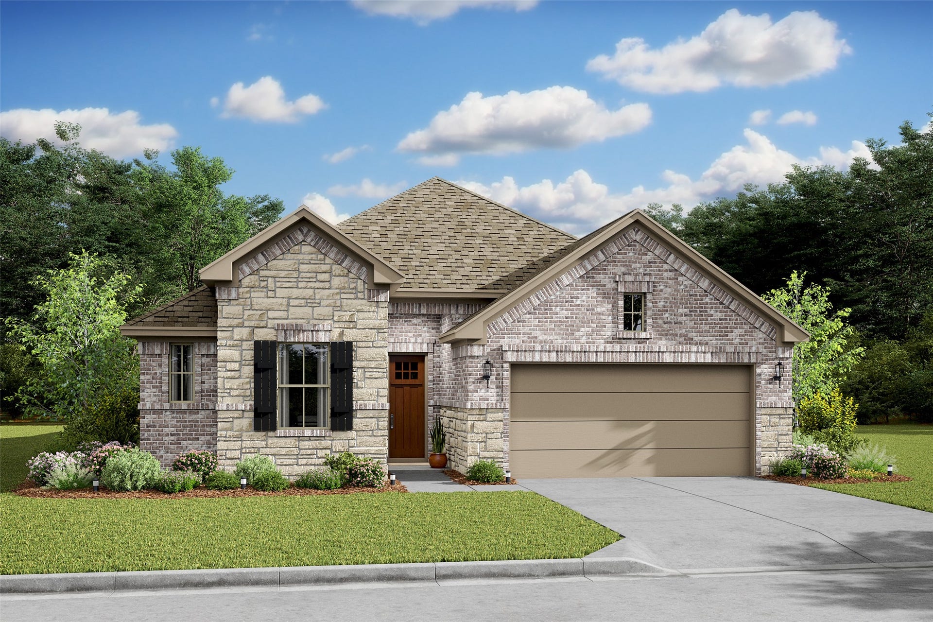 3032 Poplar Bluff Road, Magnolia, TX 77363 Lovely Pasadena home design by K. Hovnanian Homes with elevation RA in amazing Grand Magnolia. (*Artist rendering used for illustration purposes only.)