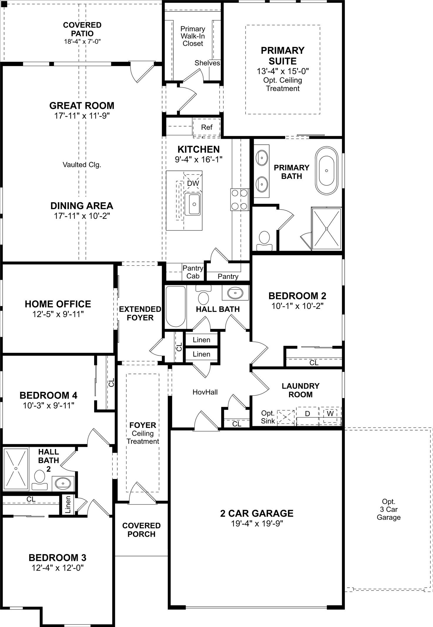 3032 Poplar Bluff Road, Magnolia, TX 77363 The Pasadena floor plan by K. Hovnanian Homes. 1st Floor shown. *Prices, plans, dimensions, features, specifications, materials, and availability of homes or communities are subject to change without notice or obligation.