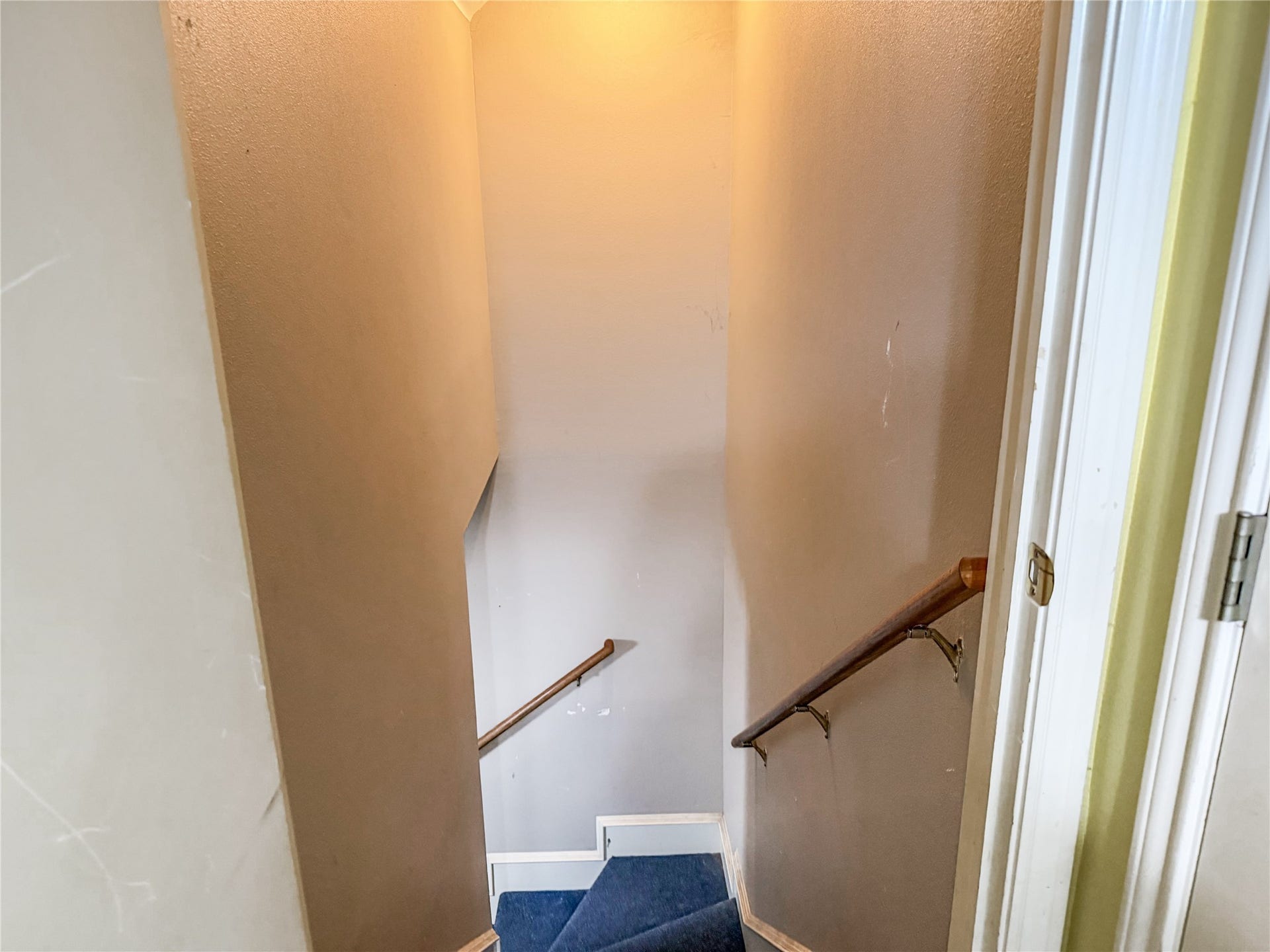 134 Dove Trail, Richwood, TX 77531 Stairway providing convenient access to the additional upstairs room and private bath.