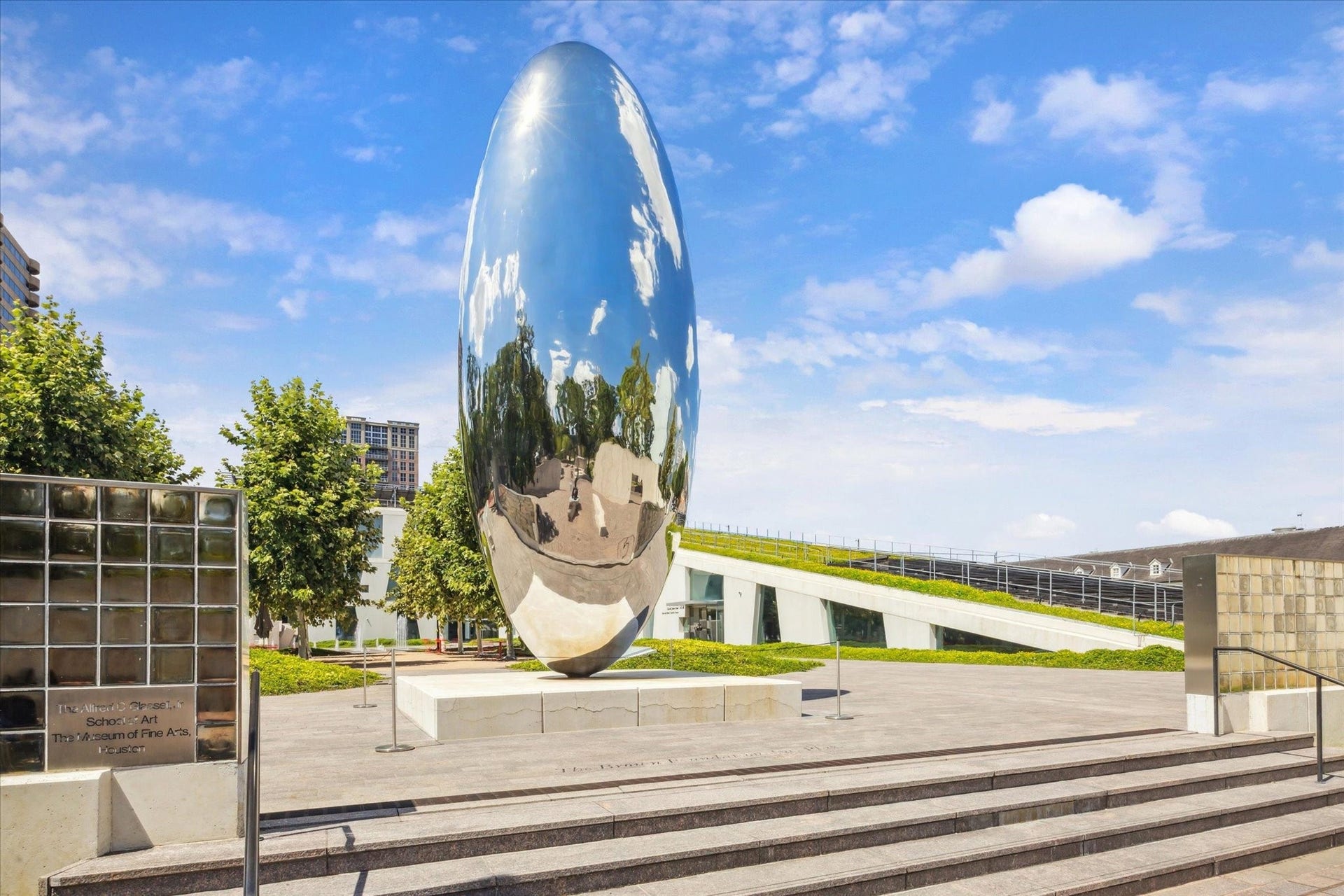 The Museum of Fine Arts, Houston, showcasing its iconic architecture and world-class art collections in the heart of Houstons Museum District, just steps from the Montrose Penthouse.