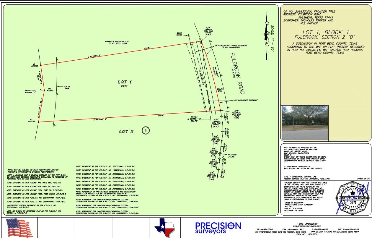 5519 Fulbrook Road, Fulshear, TX 77441 Survey