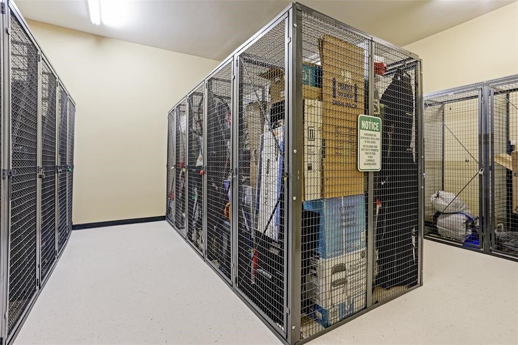 300 St Joseph Parkway, #212, Houston, TX 77002 Every unit has a storage cage located on the same floor as their unit.