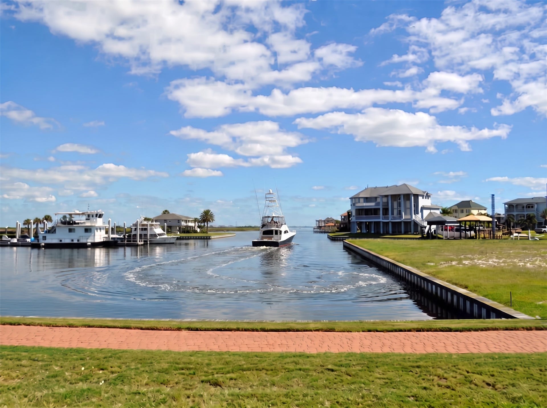 49 Shell Key, Hitchcock, TX 77563 Even better, imagine walking out to your private boat dock and heading straight on to the intracoastal waterway that is just 600 yards from your new home.