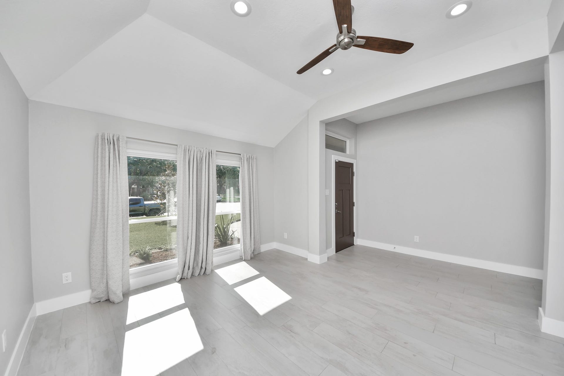 Formal living/seating area in the front of the home