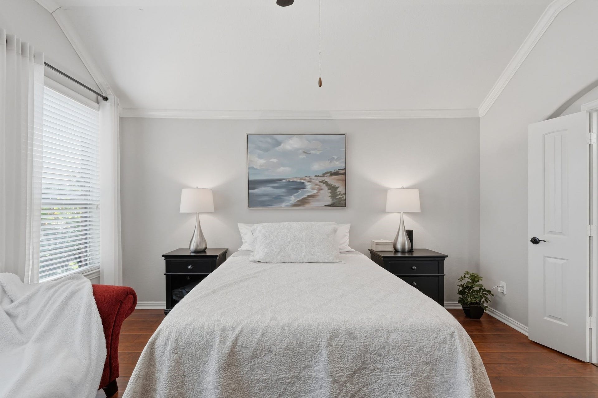 This room can easily accommodate a King or Queen bed.