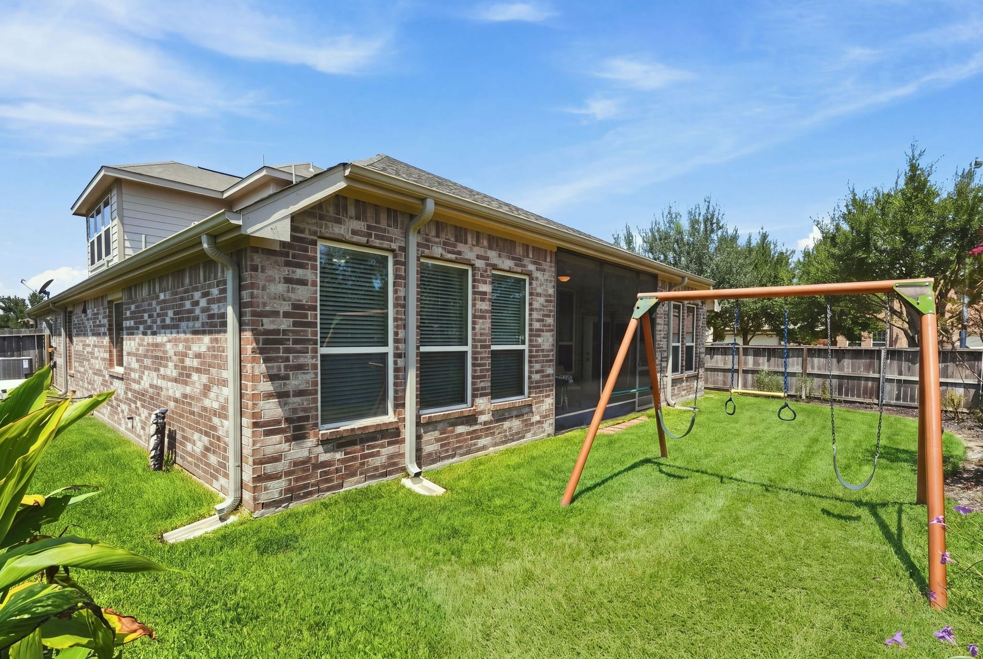 This home features handsome brick all the way around the exterior.