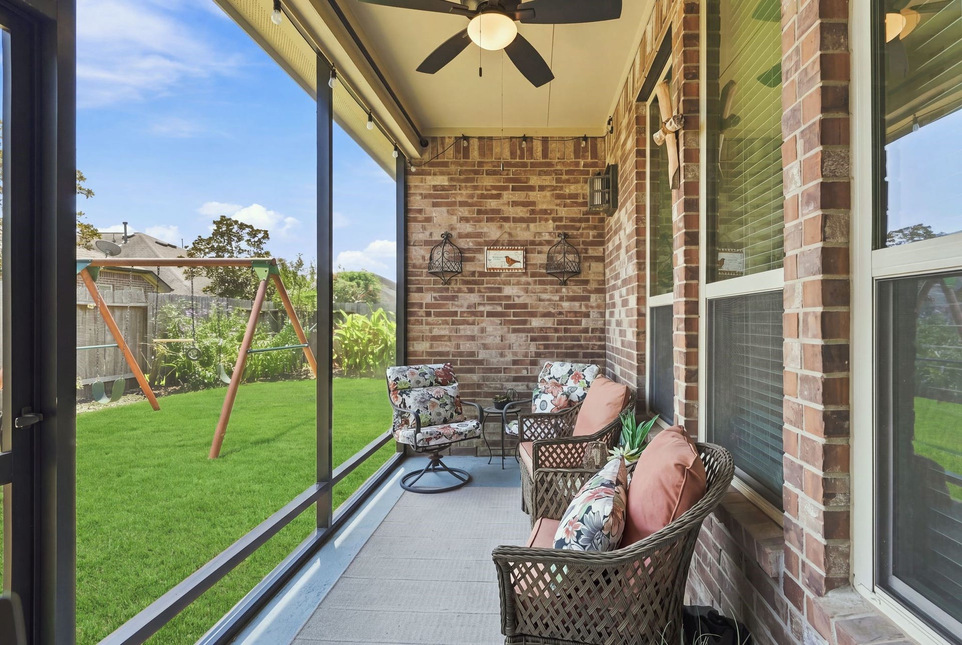 Enjoy your favorite beverage on your very own screened in porch, located just off the kitchen breakfast area.