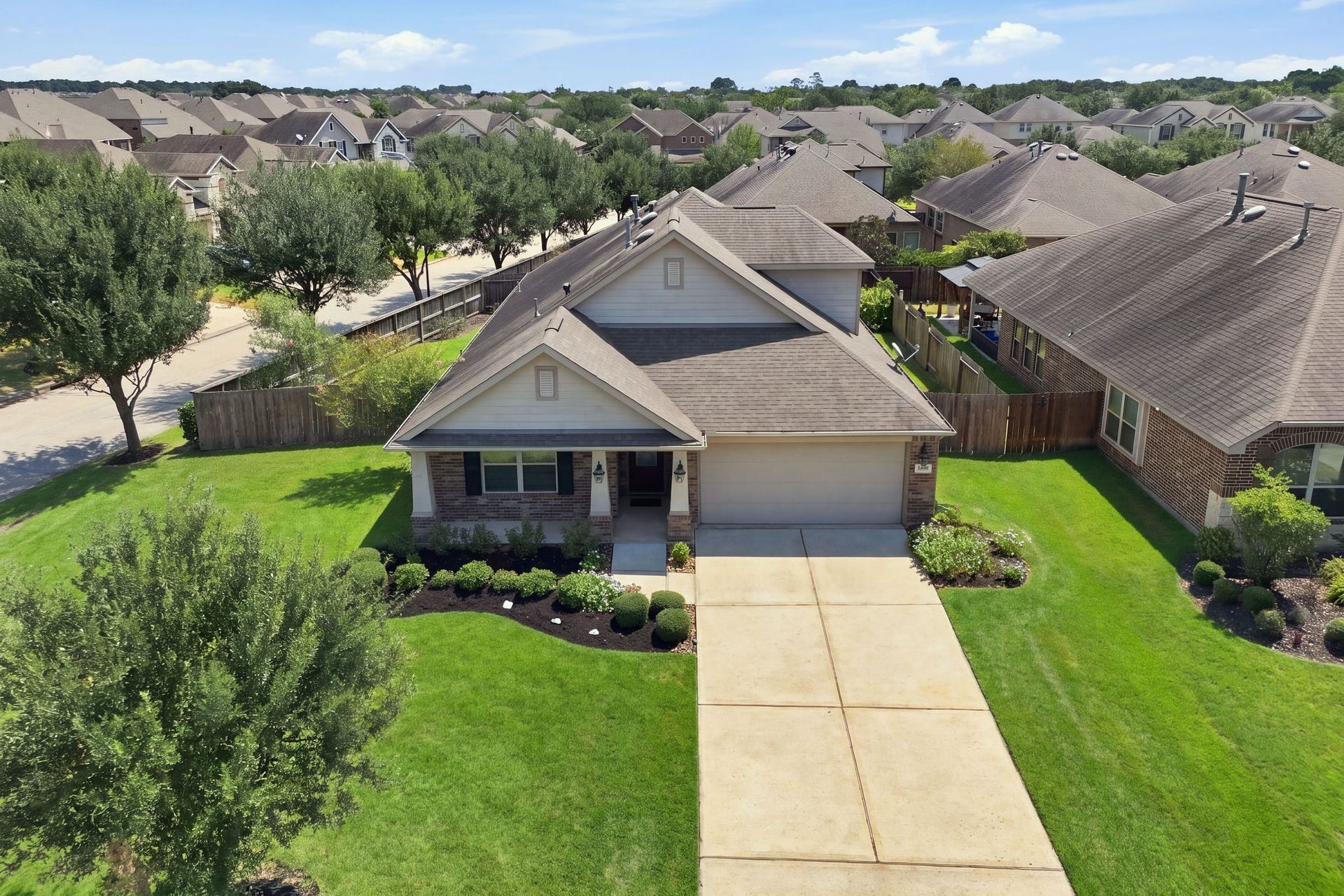 Located on a premium corner cul-de-sac lot, this home is sure to impress.